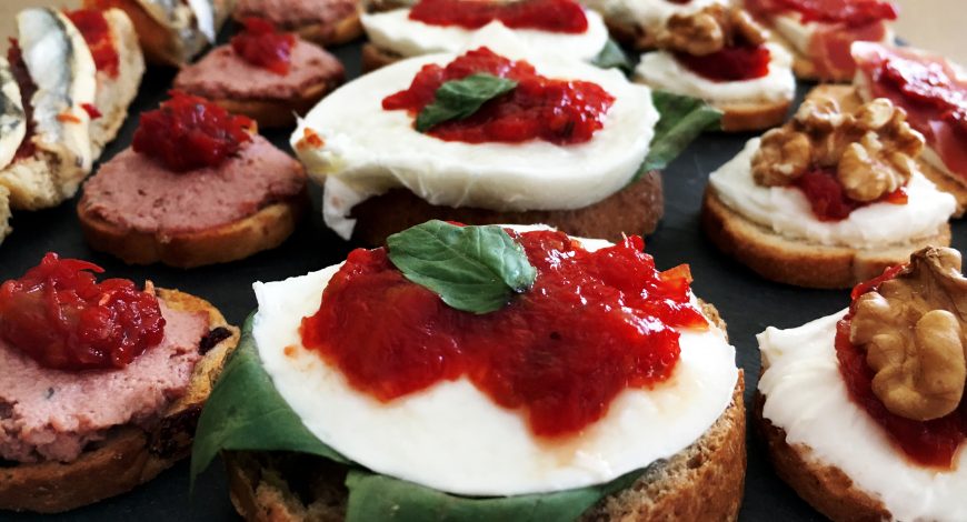 Tapes amb melmelada de Tomàquet