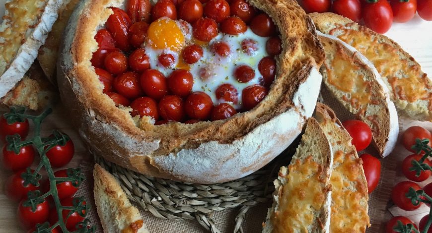 Pa de pagès farcit de cherrie can puxic